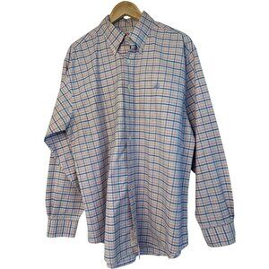 Brooks Brothers Mens Large Non-Iron Supima Cotton Button-Down Shirt RP10507 EUC